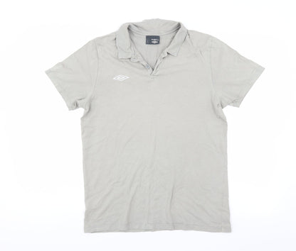 Umbro Mens Green    Polo Size M