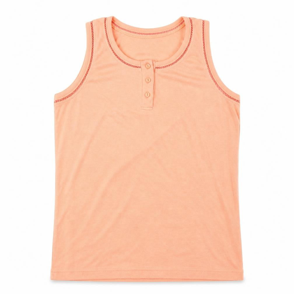 Design Essentials Womens Orange   Basic Tank Size S