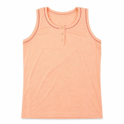 Design Essentials Womens Orange   Basic Tank Size S