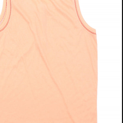 Design Essentials Womens Orange   Basic Tank Size S