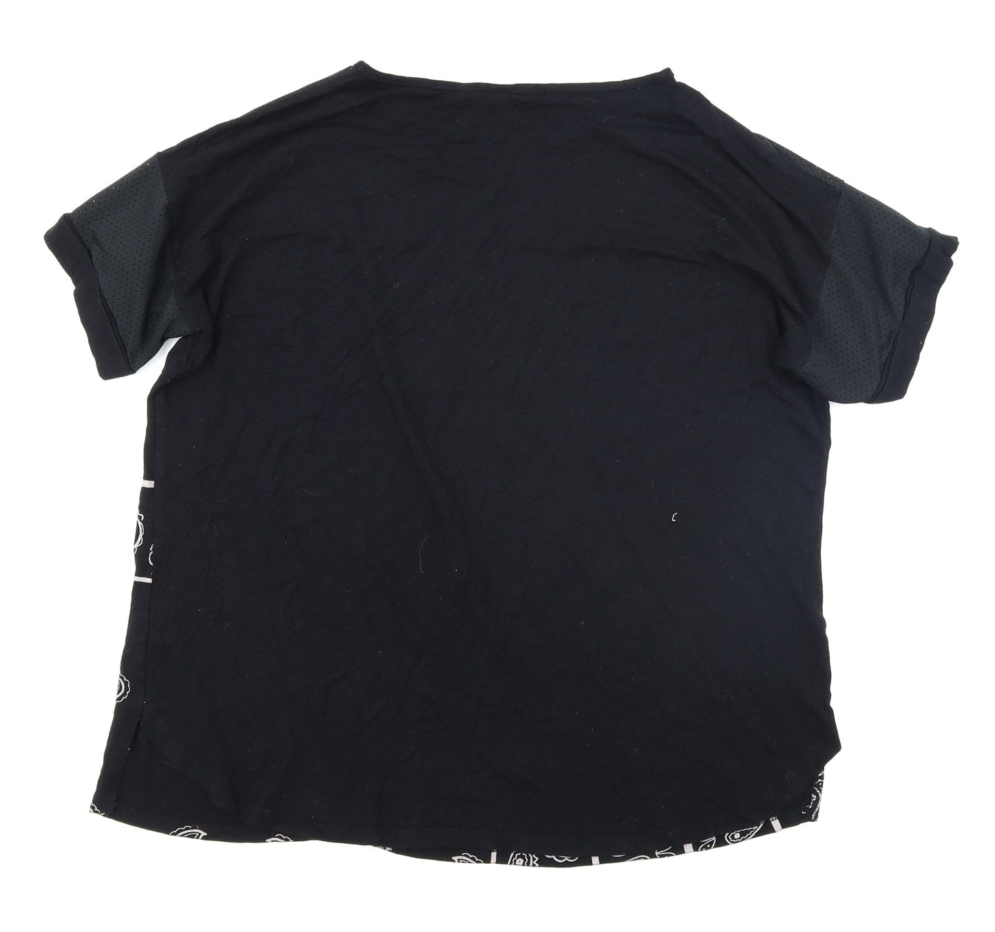 Womens UK Size 16 Select Black Basic T-Shirt