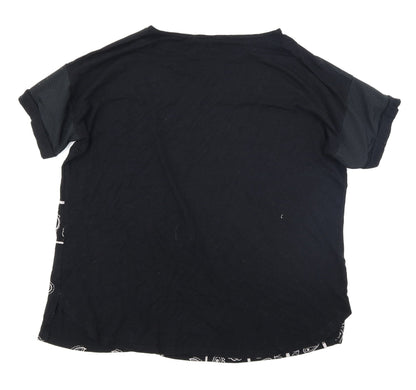 Womens UK Size 16 Select Black Basic T-Shirt