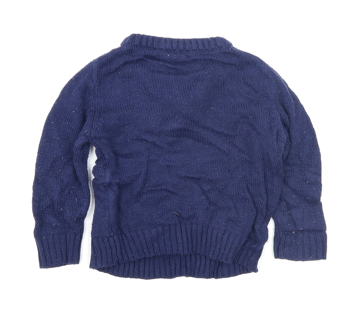 Urban Rascals Boys Blue  Knit Pullover Jumper Size 2 Years  - Polar Bear