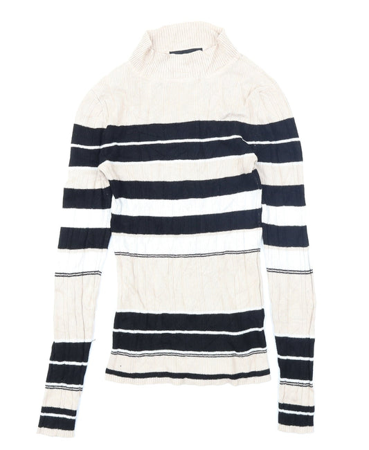 Atmosphere Womens Brown Striped  Pullover Jumper Size 12