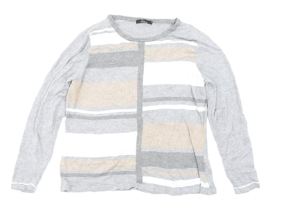 BM Collection Womens Grey   Pullover Jumper Size M