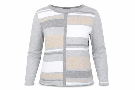 BM Collection Womens Grey   Pullover Jumper Size M