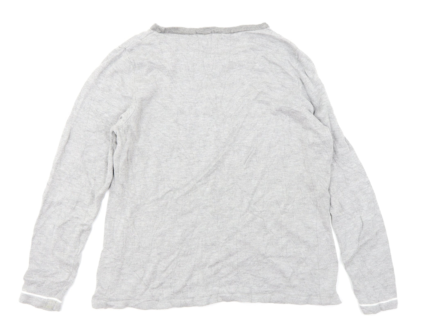 BM Collection Womens Grey   Pullover Jumper Size M
