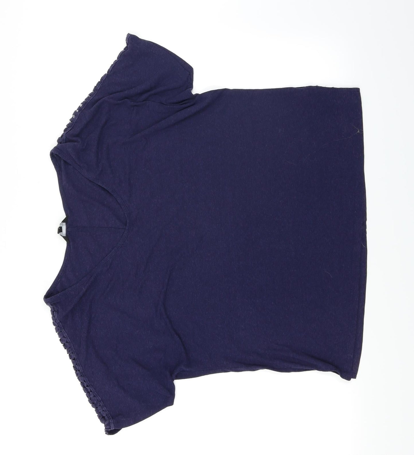 Womens UK Size 14 New Look Blue Basic T-Shirt