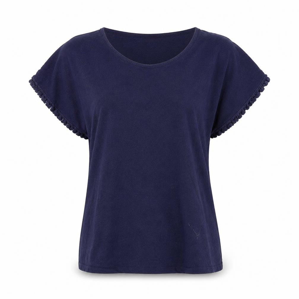 Womens UK Size 14 New Look Blue Basic T-Shirt