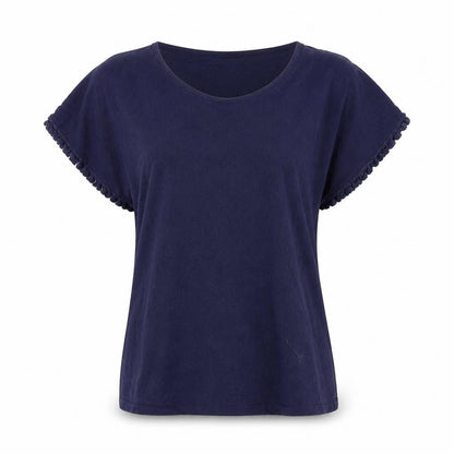 Womens UK Size 14 New Look Blue Basic T-Shirt