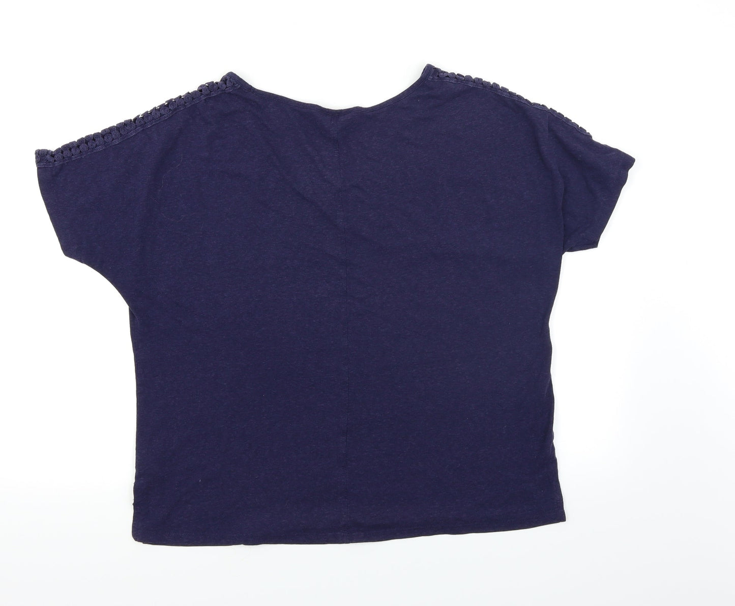 Womens UK Size 14 New Look Blue Basic T-Shirt
