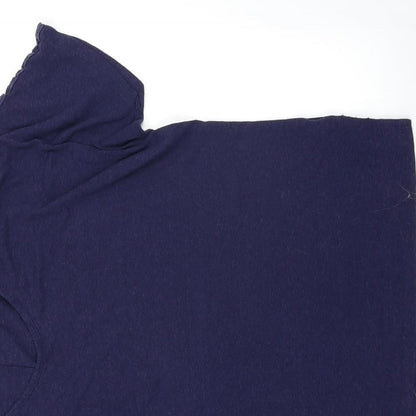 Womens UK Size 14 New Look Blue Basic T-Shirt