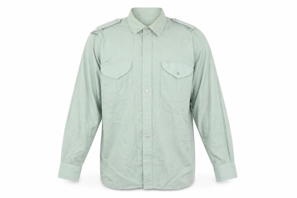 Mens UK Size L Chums Green  Button-Up Long Sleeve Casual Shirt