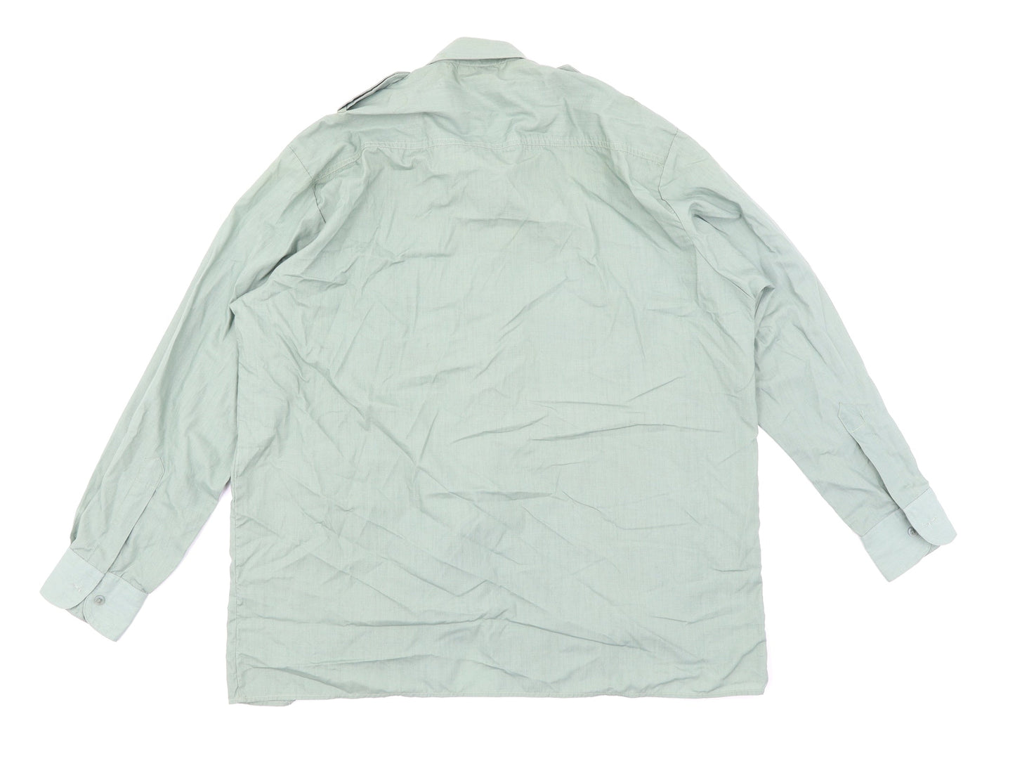 Mens UK Size L Chums Green  Button-Up Long Sleeve Casual Shirt