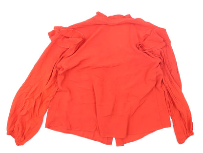 Womens UK Size 8 George Red Basic Blouse