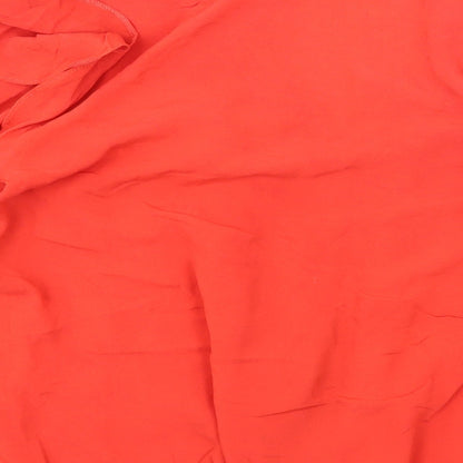 Womens UK Size 8 George Red Basic Blouse