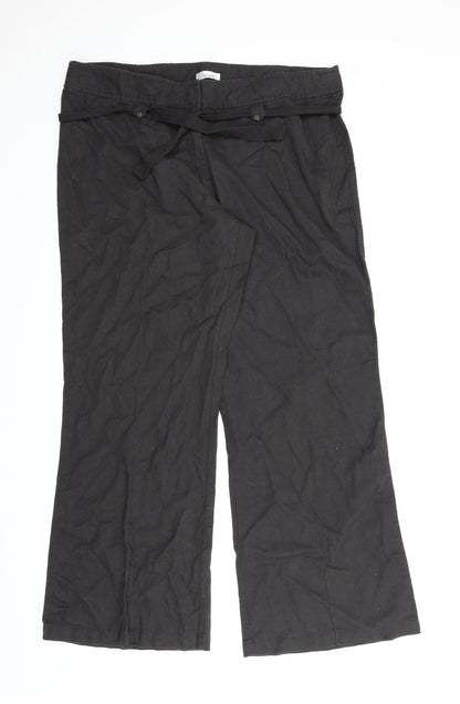 Amara Womens Black   Bloomer Trousers Size 20 L31 in