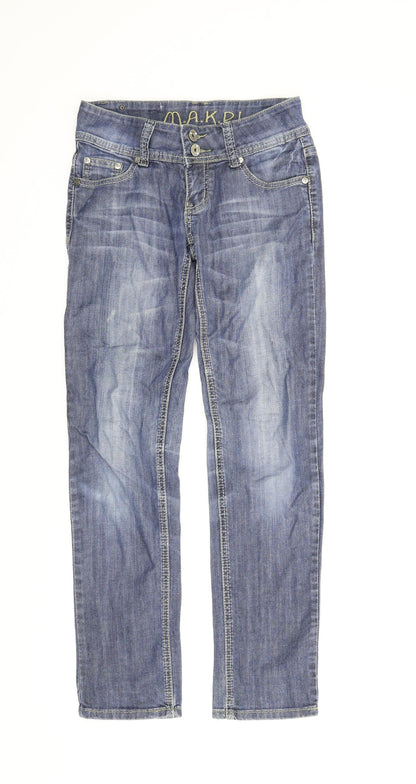 Makpl Girls Blue  Denim Straight Jeans Size 10 Years