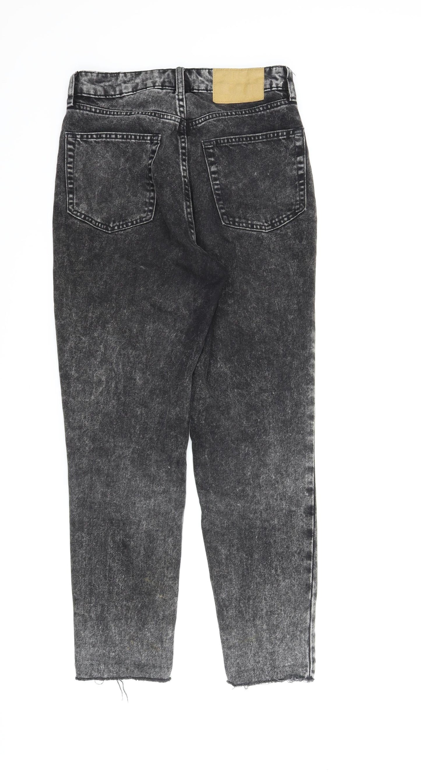 Womens UK Size 8 Divided Regular Fit Tapered Black Jeans