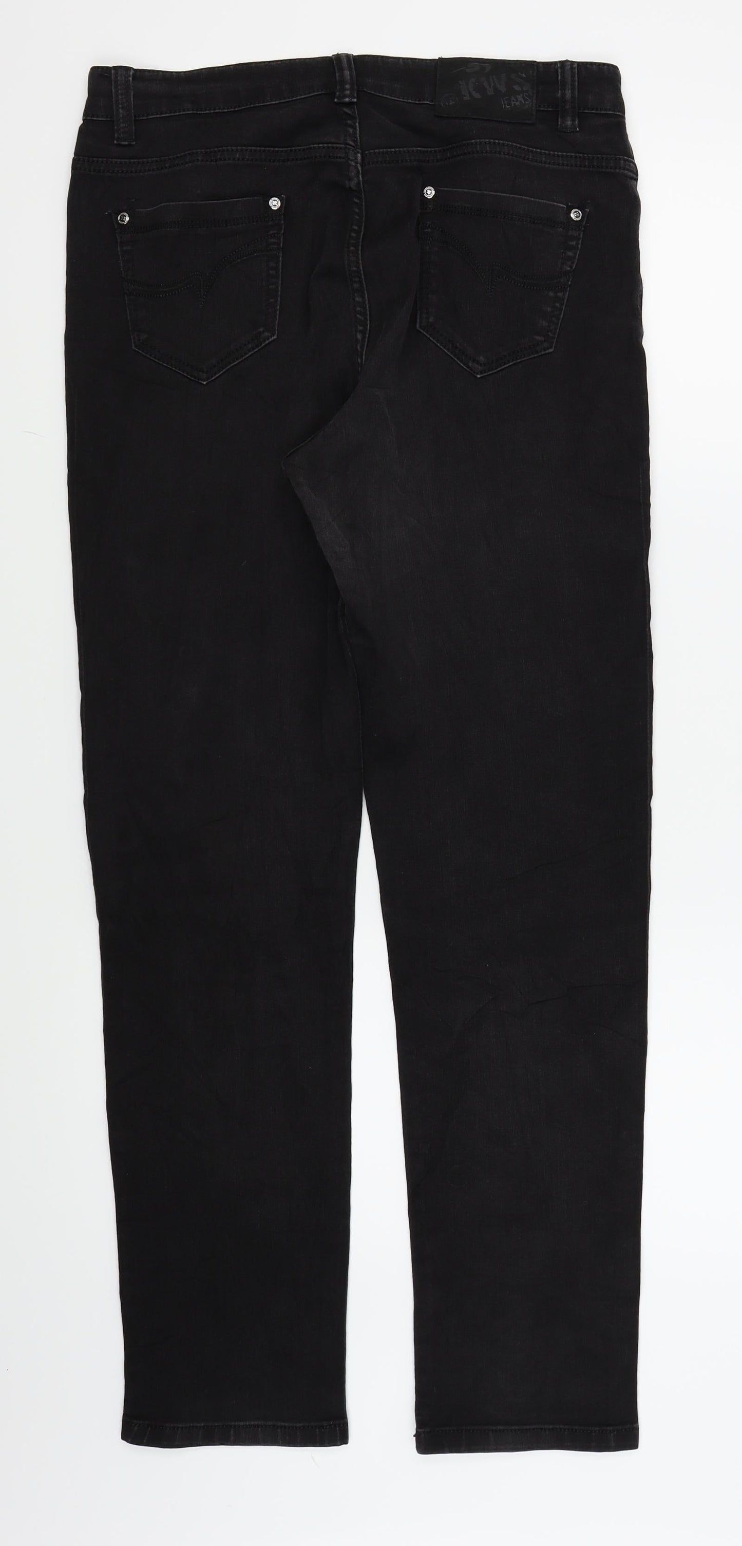 kaiweishi Womens Black   Straight Jeans Size 31 L29 in