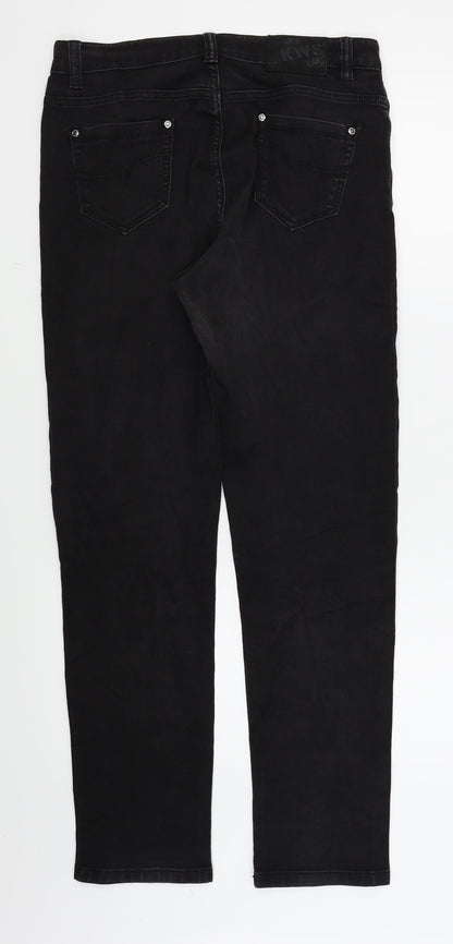 kaiweishi Womens Black   Straight Jeans Size 31 L29 in