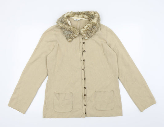 Country Casuals Womens Beige Cardigan Jumper Size L