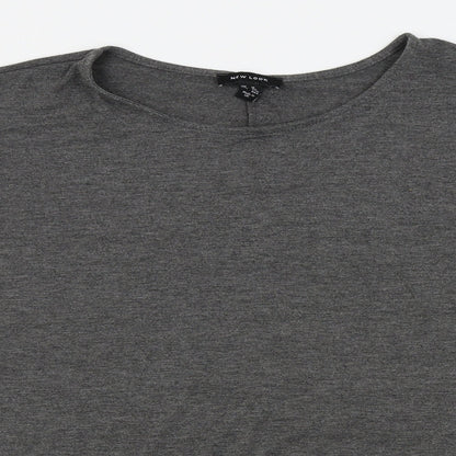 Womens UK Size 16 New Look Grey Basic T-Shirt