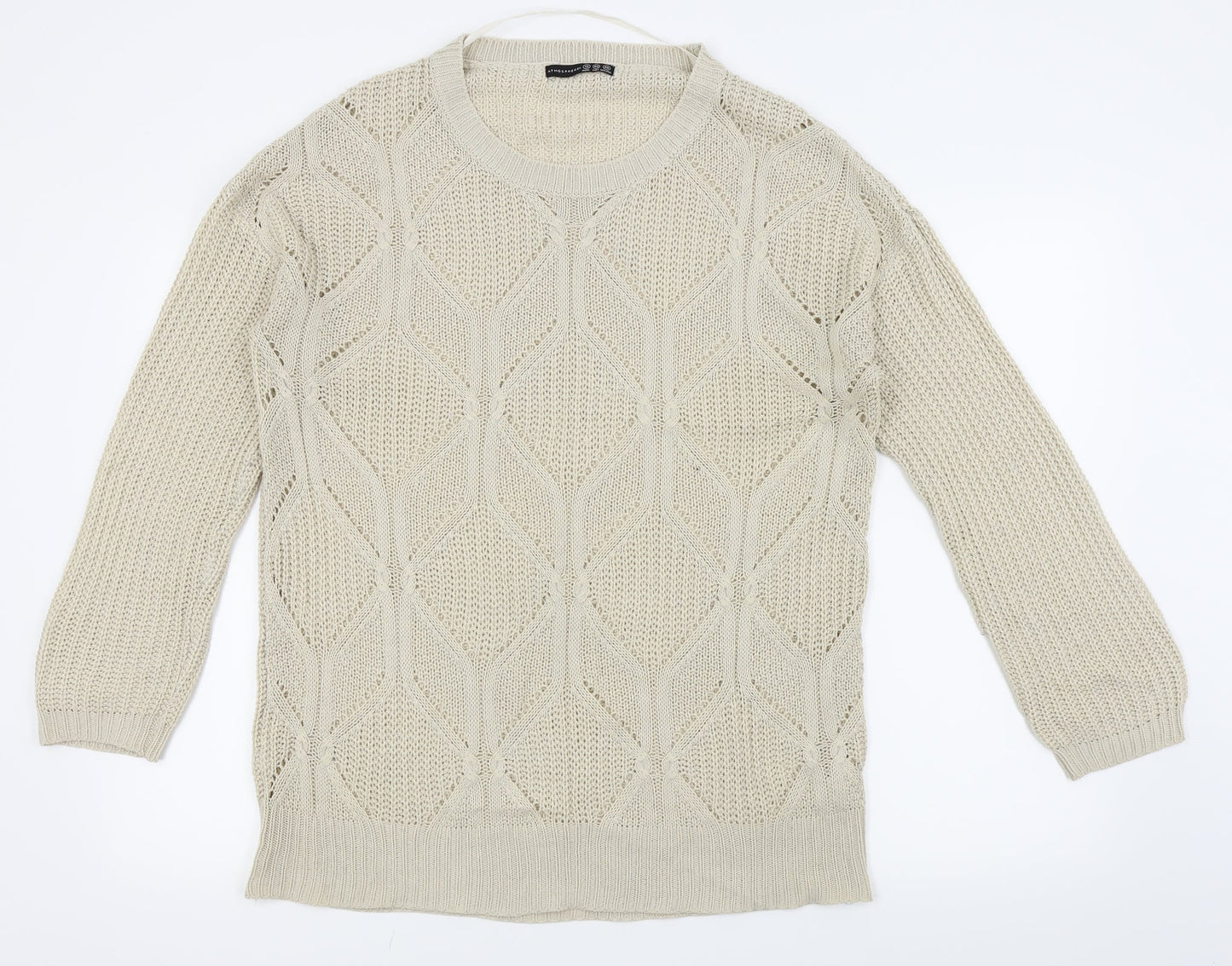 Primark Womens Beige   Pullover Jumper Size 12