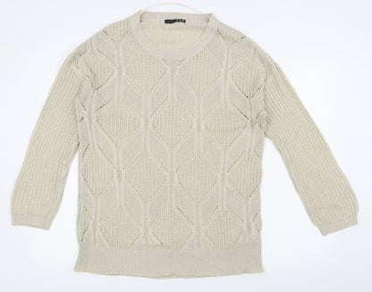 Primark Womens Beige   Pullover Jumper Size 12