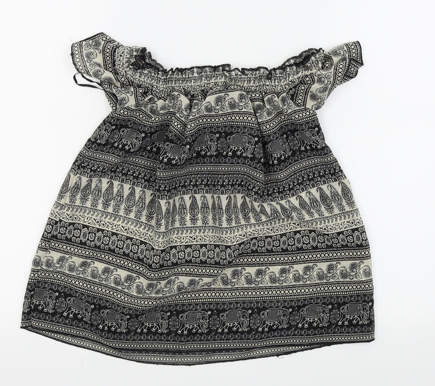 Primark Womens Black   Basic T-Shirt Size 6