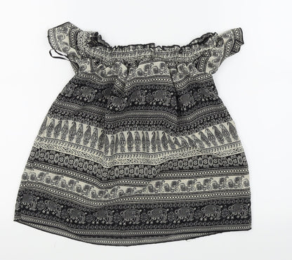 Primark Womens Black   Basic T-Shirt Size 6