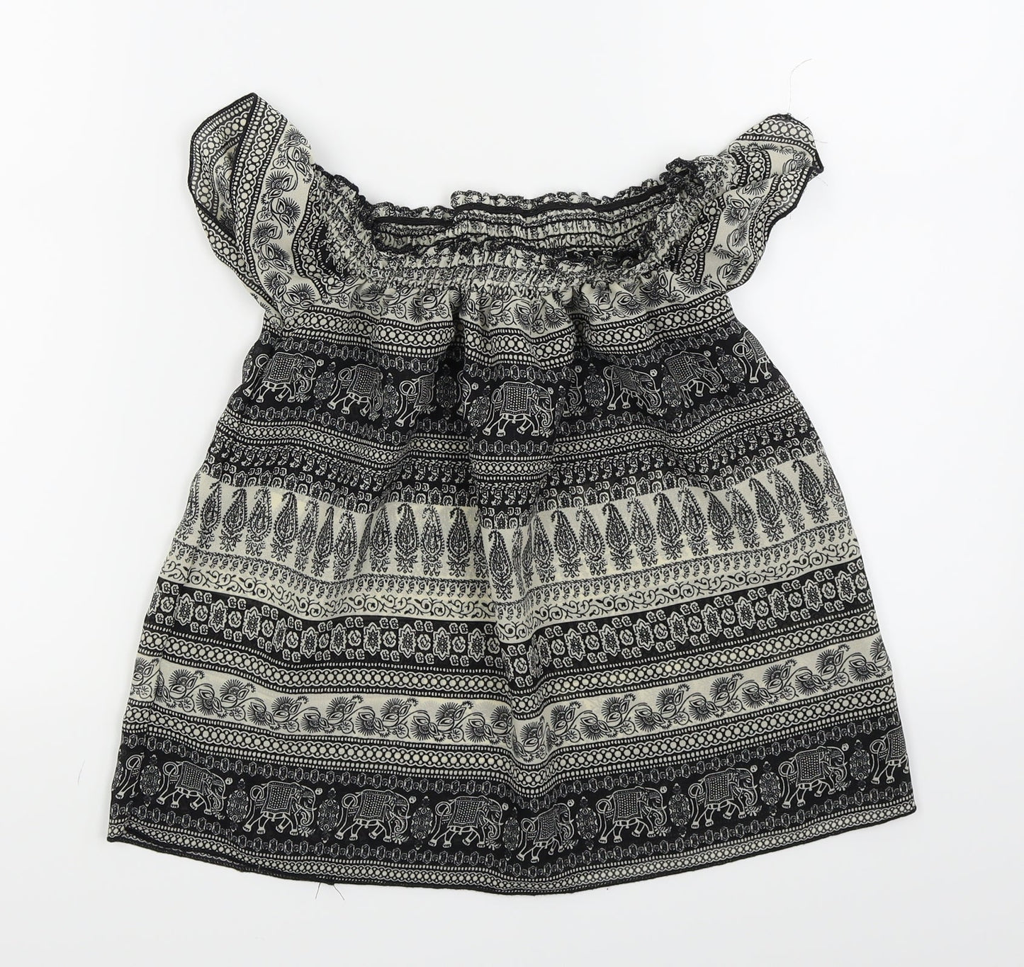 Primark Womens Black   Basic T-Shirt Size 6