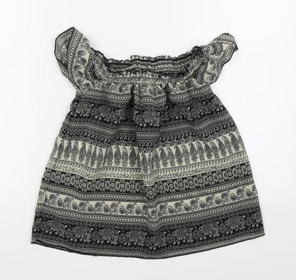 Primark Womens Black   Basic T-Shirt Size 6