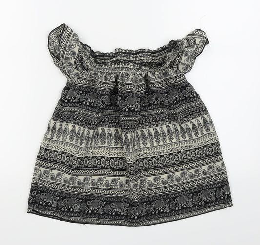 Primark Womens Black   Basic T-Shirt Size 6