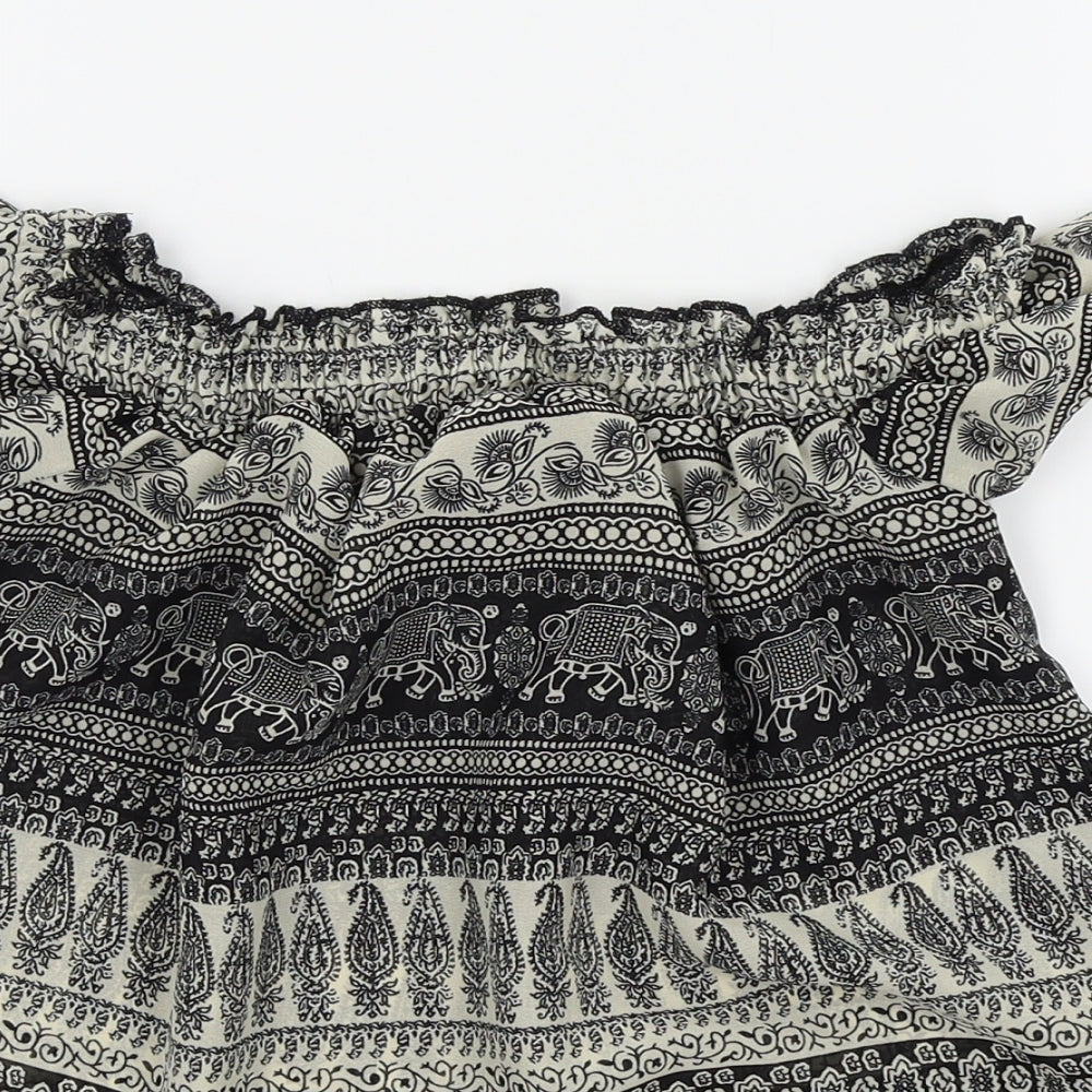 Primark Womens Black   Basic T-Shirt Size 6