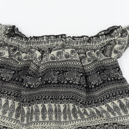 Primark Womens Black   Basic T-Shirt Size 6