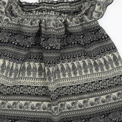 Primark Womens Black   Basic T-Shirt Size 6