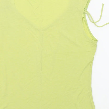 Womens UK Size 14 m&s Green Basic Tank