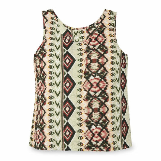 Vero Moda Womens Multicoloured Geometric  Basic Tank Size S