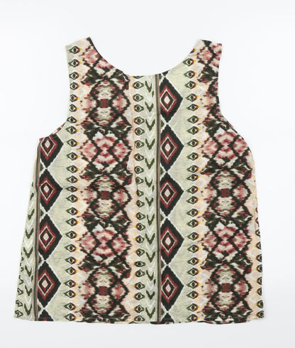 Womens UK Size S VERO MODA Multicoloured Basic Tank