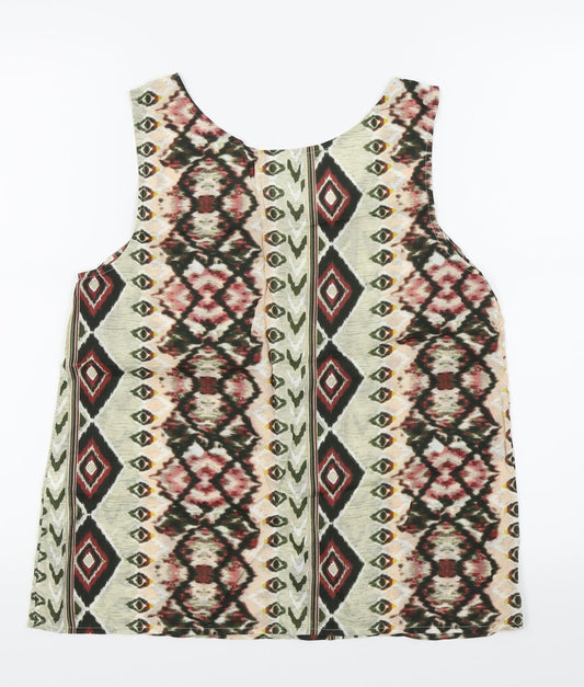 Womens UK Size S VERO MODA Multicoloured Basic Tank