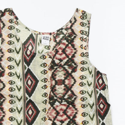 Womens UK Size S VERO MODA Multicoloured Basic Tank