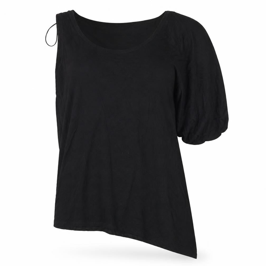 Womens UK Size 14 E-vie Black Basic T-Shirt