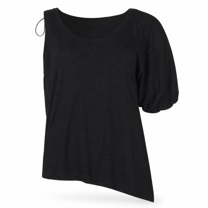 Womens UK Size 14 E-vie Black Basic T-Shirt