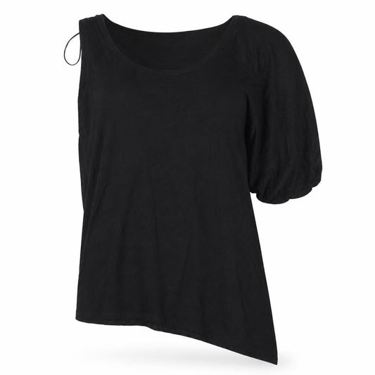 Womens UK Size 14 E-vie Black Basic T-Shirt
