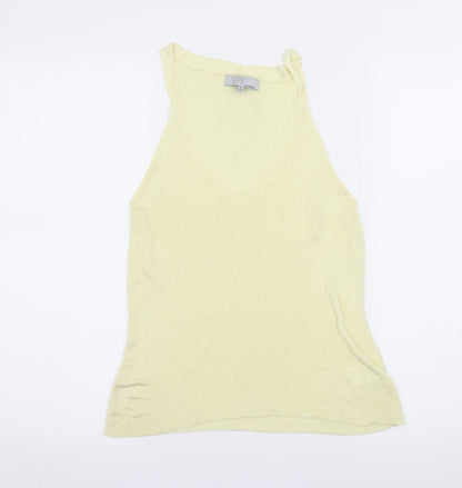 Womens UK Size L Episode Yellow Basic Tank