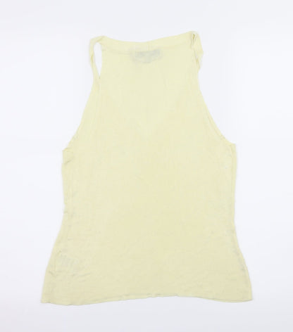 Womens UK Size L Episode Yellow Basic Tank