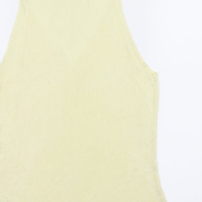 Womens UK Size L Episode Yellow Basic Tank