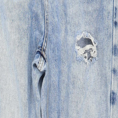 Denim & Co. Womens Blue  Denim Mom Jeans Size 4 L28 in