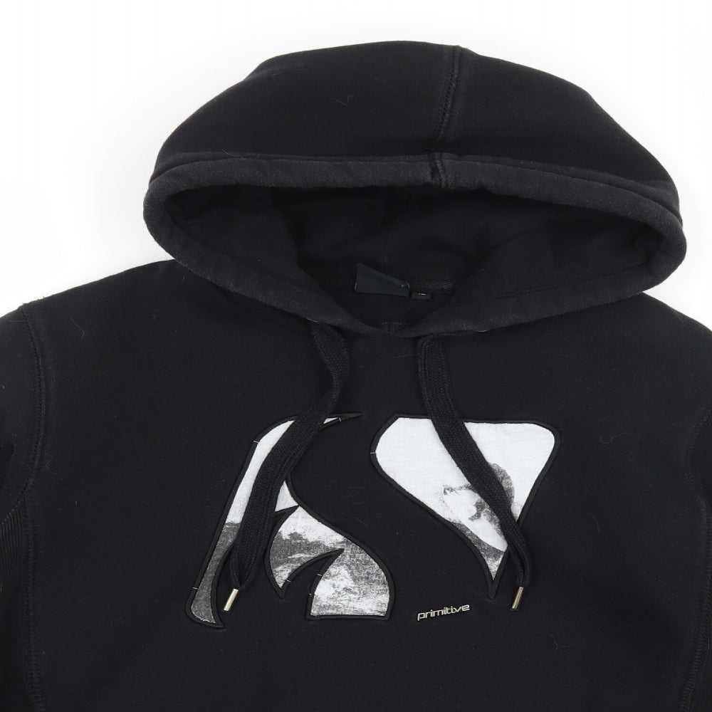 Primitive Apparel Boys Black  Jersey Pullover Hoodie Size 10 Years